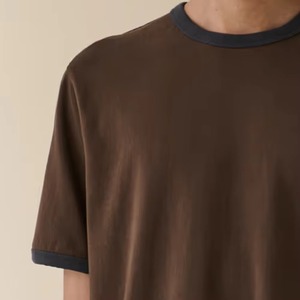 T-shirt décontracté pour homme, coupe ample, couleur unie, design élégant et tendance, col rond, collection 2026 - Product Image 2