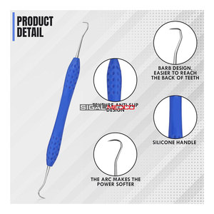 Professional Dental Tools Tartar Scraper for Dentist Personal Use and Pets Plaque Remover for Teeth Premium Oral Care Double - Product Image 2