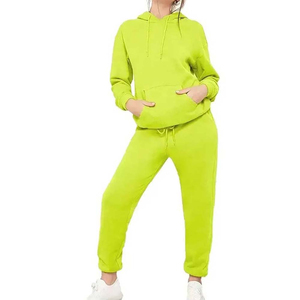 Custom Women Tracksuit 100% Cotton <b>Oversized</b> Hoodie and <b>Jogger</b> Set Custom Logo Heavyweight Streetwear OEM ODM Factory - Product Image 1