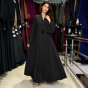 Premium Embroidered Abaya Dubai Luxury Modest Wear <b>for</b> Women Designer Embroidered Abaya <b>for</b> Women High Quality Dubai Style - Product Image 4