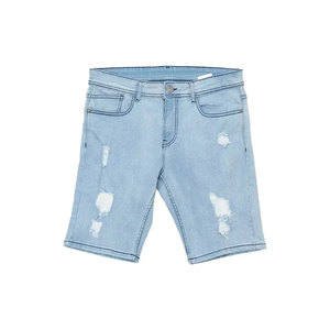 Shorts pour femmes en tissu doux, effet délavé, respectueux de l'environnement, avec logo personnalisé, coupe décontractée - Product Image 5
