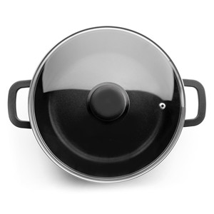 Pentola con coperchio in vetro da 2,5 litri, antiaderente, per uso su piano cottura - Product Image 2