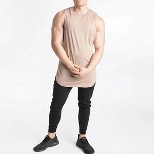 High Quality Breathable Quick Dry Cotton Tank Top for Men-OEM Style Fitness Gym Customizable Size & Color All Season - Product Image 3