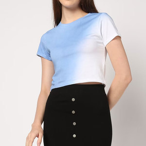 T-shirt court tendance pour femme, écologique, léger, respirant, séchage rapide, décontracté – Soldes d'été - Product Image 1