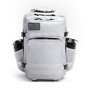 Lamatex Sports White Tactical Gym <b>Backpack</b>-Waterproof Polyester Zipper Closure Adjustable <b>Strap</b> Multi-Compartment Unisex - Product Image 1