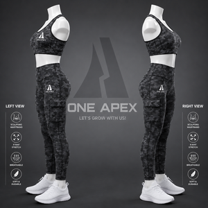 Women's Black Leggings Set Sports <b>Bra</b> Yoga Workout Activewear Fitness Clothing Custom Private Label OEM ODM - Product Image 3