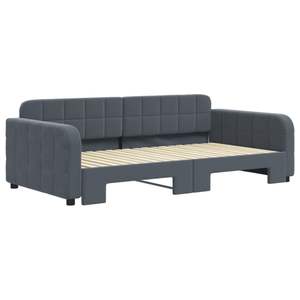 Lit de repos gris foncé 39,4 x 74,8 po avec lit gigogne, sans matelas - Product Image 3