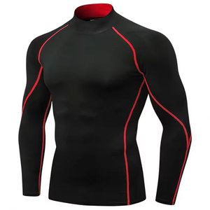Men's Sleeveless <b>Black</b> Printed Breathable Eco-Friendly Quick Dry <b>Compression</b> Rash Guard <b>Shirt</b> Polyester/Nylon Top for Adults - Product Image 2