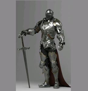 Armure complète élégante en métal pour marque privée, conçue pour les événements sur le thème médiéval, les châteaux et l'aménagement intérieur de luxe - Product Image 2