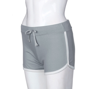 Shorts gris pour femme, imprimé animal, taille mi-haute, élastique, respirant, écologique, style formel, en tissu Spandex et Polyester - Product Image 6