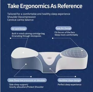 Ergonomic Adjustable Luxury Orthopedic Memory Foam Neck <b>Pillow</b> Solid Pattern for <b>Shoulder</b> Pain Relief and Cervical Comfort - Product Image 3