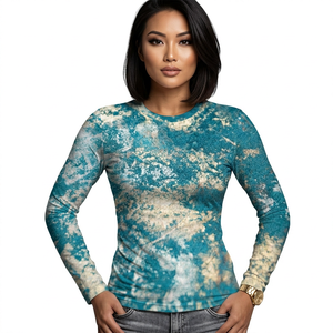 Camisa de Pesca de Manga Larga para Hombre, Estampado de Nubes Azules, UPF 50, Protección Anti-UV, Ropa para Exteriores - Product Image 2