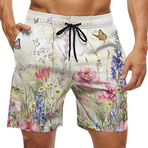 Shorts de bain pour hommes imprimés en 3D, écologiques, séchage rapide, imperméables, en Spandex/Polyester, pour l'été - Product Image 5