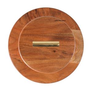 Soporte para Tartas de madera de acacia y metal negro de 2 niveles para exhibición de postres, bodas y decoración de mesa de fiesta - Product Image 3