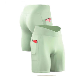 <b>Men</b> Solid High Waist <b>Compression</b> <b>Shorts</b> With Pockets Quick Dry Sporty Fitness Wear - Product Image 1