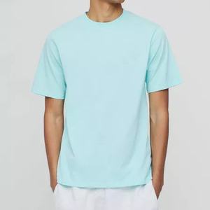 Camiseta Hip Hop Vintage con Cuello Redondo, Color Personalizado, 200g, 100% Algodón, Lavado Ácido, Camisetas Holgadas con Logotipo de Impresión Digital Personalizada para Hombre - Product Image 4