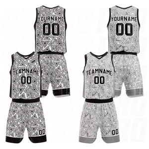 Tenues d'entraînement en polyester blanc et noir, nouveau modèle, uniformes de football en gros, kits d'équipe personnalisés de haute qualité - Product Image 1