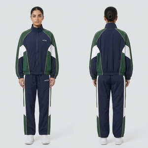 Men's Color Block Windbreaker Tracksuit - Windbreaker <b>Jacket</b> & Pants Set for Gym, Factory Direct - Product Image 5