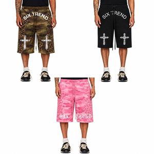 Camo Leopard <b>Hybrid</b> Print Streetwear <b>Shorts</b> Y2K Style Custom Logo OEM Wholesale - Product Image 1