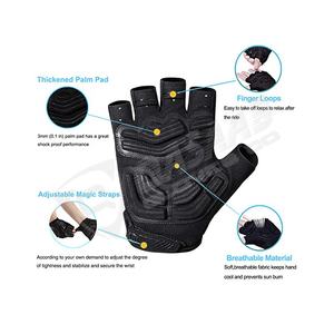 Gants de cyclisme pour femmes respirants de qualité supérieure, sans doigts, avec grip protecteur pour le sport, la gym, le ski, la pêche et les exercices - Product Image 3