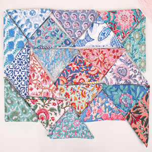 Wholesale Multicolor Cotton Bandana <b>Square</b> <b>Scarf</b> Unisex Hair Neck Wrap Multifunctional Wristband Vintage Style Casual Kerchief - Product Image 6