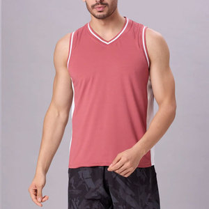 Camisetas de Tirantes Personalizadas para Gimnasio, Ropa de Verano Transpirable, Ecológica, Ligera, Ajustada, Elástica, de Poliéster/Algodón para Hombre - Product Image 5