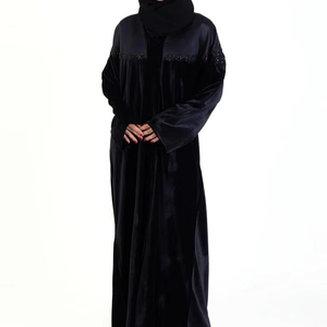 Abaya pour femmes musulmanes, style décontracté tendance, respirant, léger, séchage rapide, manches longues, motif uni, haute qualité, dernière collection - Product Image 4
