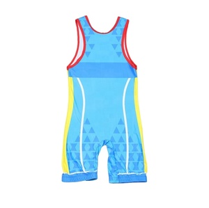 เสื้อกล้ามมวยปล้ำระดับพรีเมี่ยมสำหรับผู้ชายเสื้อกล้ามเล่นกีฬายกน้ำหนักพิมพ์ลายซับลิเมชันตามสั่ง - Product Image 2