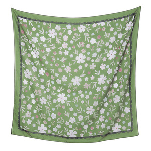 Hijab en mousseline de soie à imprimé floral pour femmes, imprimé numérique, doux pour la peau, à porter tous les jours, style Moyen-Orient - Product Image 2