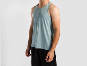 <b>Men</b> Gym <b>Singlet</b> Stringer Muscle Fit Tank Tops Fitness Workout Shirt OEM Custom Design <b>Men</b> Gym Workout Tank Top <b>Singlet</b> - Product Image 2
