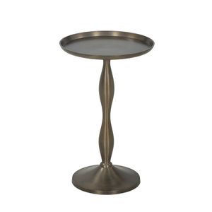Luxury Metal Drink <b>Table</b> For Accent Furniture Collection With Handcrafted Look And Elegant <b>Side</b> <b>Table</b> Style - Product Image 3