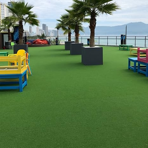 สนามหญ้าเทียมกลางแจ้ง LG-4018สำหรับตกแต่งภูมิทัศน์ความสูงของเสาเข็ม40มม. สินค้าขายดี - Product Image 3