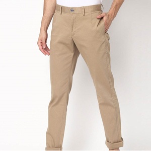 Pantalones chinos de algodón de secado rápido para hombre, corte ajustado, rectos, transpirables, de corte regular, para golf, con logotipo personalizado. - Product Image 1