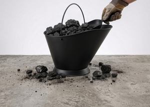 Painted Galvanized Iron <b>Coal</b> Bucket 3.5 Gallon Black - Product Image 5