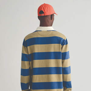 Camisetas de Rugby Personalizadas Antiencogimiento de Poliéster y Algodón, Camiseta Polo de Manga Larga a Rayas con Logotipo Personalizado, Camisetas de Rugby Transpirables - Product Image 3