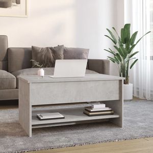 Table basse en bois d'ingénierie gris béton 31.5 po x 19.7 po x 15.7 po - Product Image 3