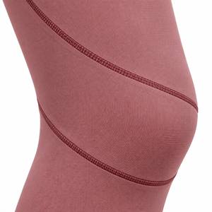 Women’s Crossover Waist Workout <b>Leggings</b> with Curved <b>Knee</b> Seam Detail High Waisted Full <b>Length</b> <b>Leggings</b> - Product Image 6