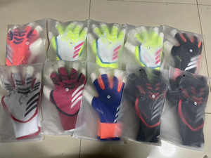 Football Goalkeeper Gloves Full Finger Genuine Sheepskin Leather Latex <b>Material</b> Non Slip Breathable Quick Drying Glove - Product Image 6