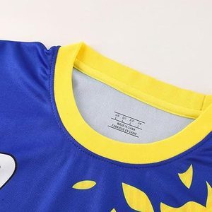 Camiseta de Fútbol Personalizada para Hombre, 100% Poliéster, Transpirable, Cuello Redondo, Manga Corta, Uniforme de Fútbol de Verano, Impresión Digital Rápida - Product Image 2