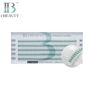 Eyelash Extension - Pre-made Fan FINE <b>VOLUME</b> <b>LASHES</b> Horizontal 2D <b>Lash</b> a Type SF-VH2D Individual Ib Hand Made - Product Image 1