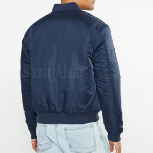 Stylish <b>Men</b> Outerwear Bomber <b>Jacket</b> Clean Design Relaxed Fit <b>Light</b> Warmth Suitable For Everyday Casual And Travel Wear - Product Image 5