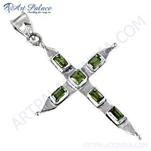 จี้เงินพลอยเพอริโดสีน่ารัก - Product Image 1