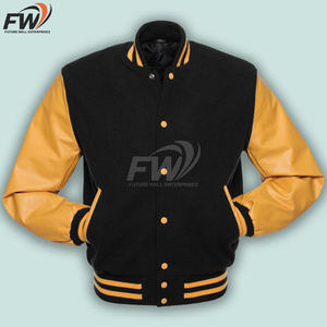 Chaquetas Varsity de Béisbol Personalizadas al por Mayor con Bordado de Moda, Chaquetas Varsity de Cuero de Alta Calidad - Product Image 6