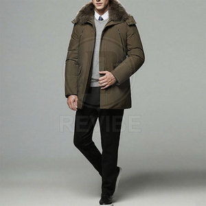 Chaqueta Larga Acolchada Ligera para Invierno, con Logotipo Frontal, para Senderismo y Viajes - Product Image 5