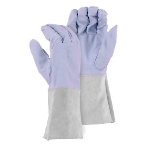 Guantes de Soldadura TIG de Cuero Granulado, Guantes de Seguridad Industriales para Bomberos, Protección para las Manos, Resistentes a la Abrasión, Guantes para Barbacoa - Product Image 5