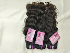 Cabello Ondulado Natural Indio al por Mayor, Cabello Remy con Doble Trama, Ondas Sueltas, Colores Naturales, Cabello Virgen de Alta Calidad Procesado a Máquina, 100 Gramos - Product Image 3