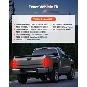 Conjunto de Luces Traseras para Chevy/GMC C/K 1500 2500 3500 1988-1999, Compatible con Sistemas de Iluminación para Camionetas Chevy/GMC Suburban 1500/2500 1992-1999 - Product Image 2