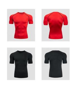 SIDDIQUI HOSINEX Servicio Personalizado OEM Camisetas de Compresión Ligeras para Hombre con Cuello Redondo, Corte Regular, Diseño Sólido - Product Image 6