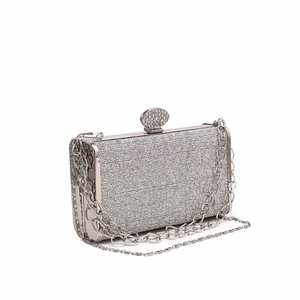 Women's <b>Silver</b> Bridal <b>Clutch</b> P15561 - Product Image 2