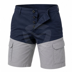 Modern Cargo Shorts For Men Trendy Utility Style With Multiple Pockets Perfect For Travel Camping And Street Fashion Look - Product Image 5